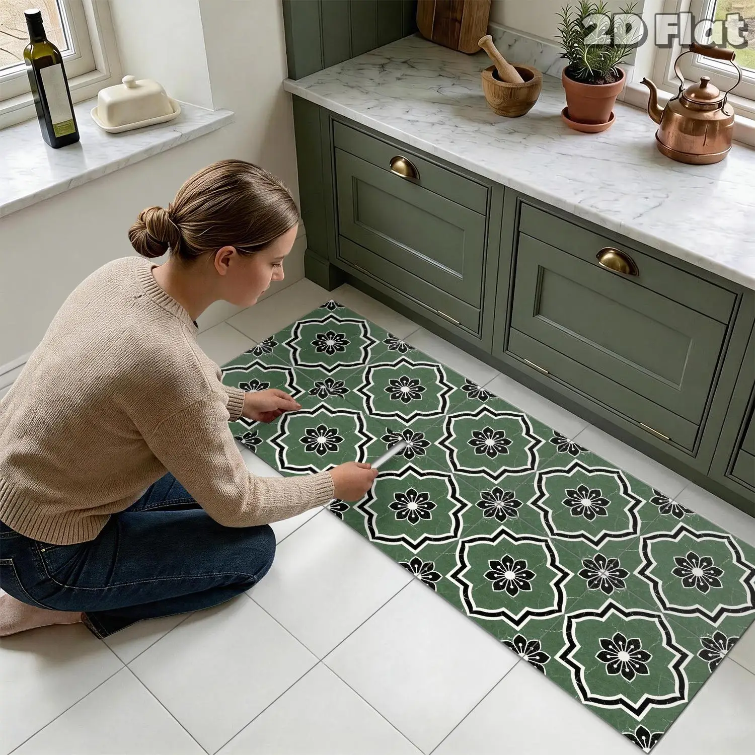 Green Black Floral Floor Stickers, 20/30cm Self-Adhesive Removable Peel And Stick Floor Tiles For Bathroom Bedroom Renovation
Green Black Floral Floor Stickers, 20/30cm Self-Adhesive Removable Peel And Stick Floor Tiles For Bathroom Bedroom Renovation