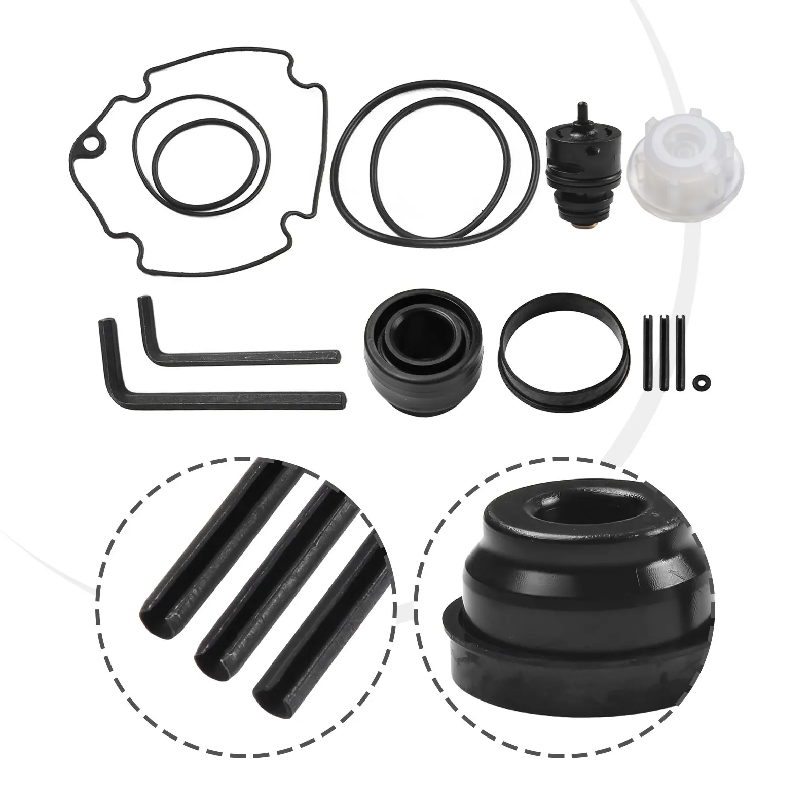 Practical Nailer Overhaul Kit Parts 1 Set 910463 Accessories Fittings For Porter Cable RN175A Type 1 Rubber + Metal
Practical Nailer Overhaul Kit Parts 1 Set 910463 Accessories Fittings For Porter Cable RN175A Type 1 Rubber + Metal