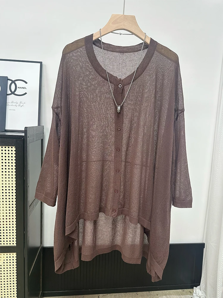 High Quality Sunscreen Cardigan for Women's Summer Mid Length Loose Knit Jacket with Suspender Skirt and Shawl Top
High Quality Sunscreen Cardigan for Women's Summer Mid Length Loose Knit Jacket with Suspender Skirt and Shawl Top