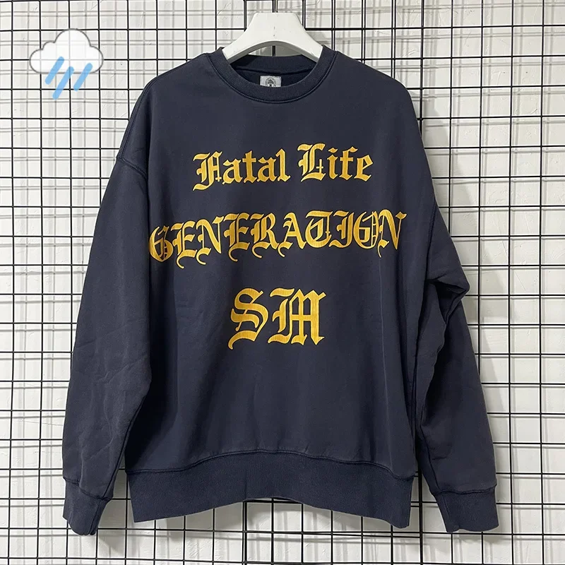 Men Women Casual Golden Crack Letter Logo Print Saint Sweatshirts Top Quality Cotton Vintage Washed Purple Crewneck Pullovers
Men Women Casual Golden Crack Letter Logo Print Saint Sweatshirts Top Quality Cotton Vintage Washed Purple Crewneck Pullovers