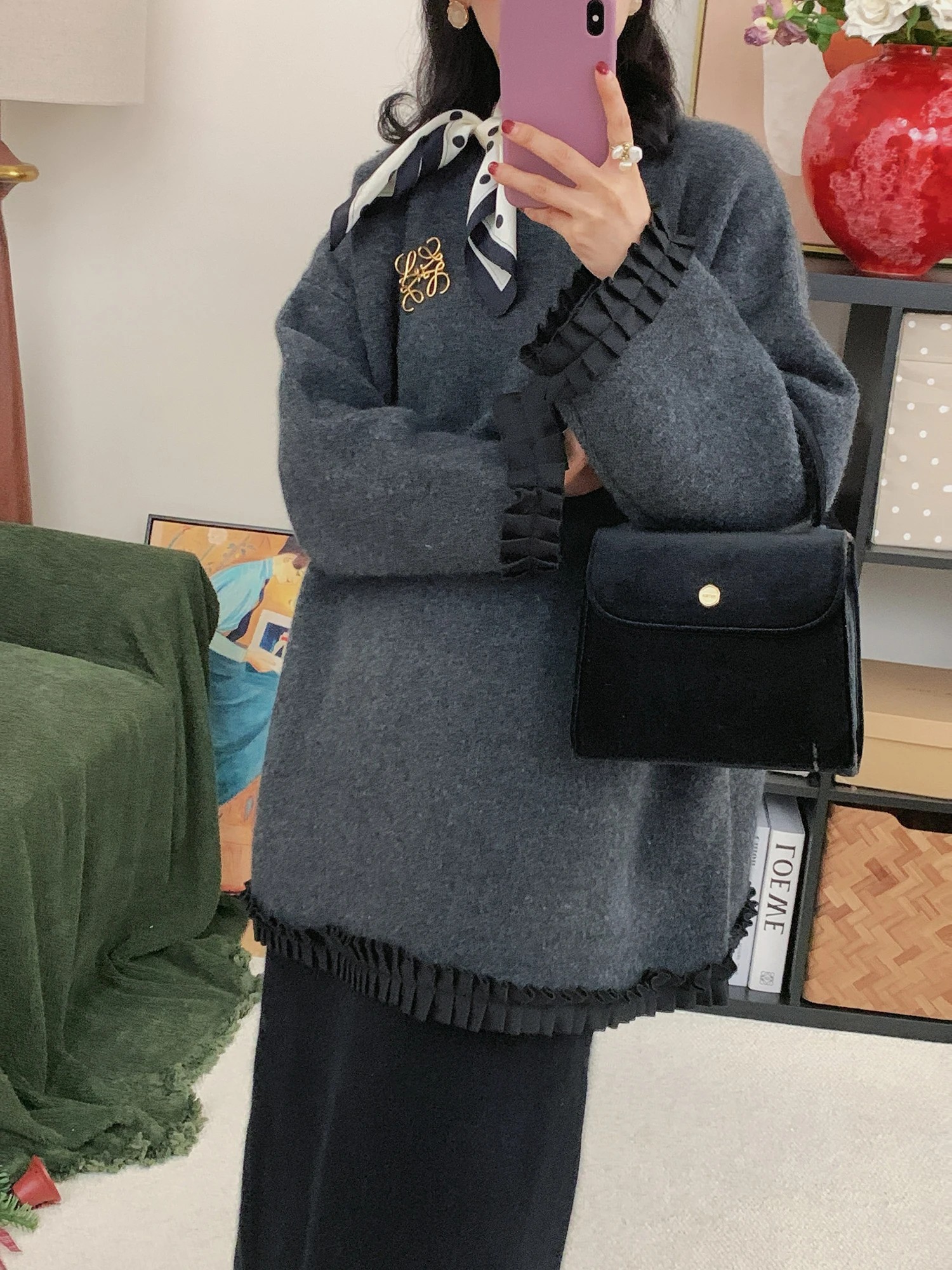 Женский вязаный свитер с мехом медведя Thiened, свободный крой, круглый, длинный све, зимний топ с воланами, аккордеон, складка, дизайн
Женский вязаный свитер с мехом медведя Thiened, свободный крой, круглый, длинный све, зимний топ с воланами, аккордеон, складка, дизайн