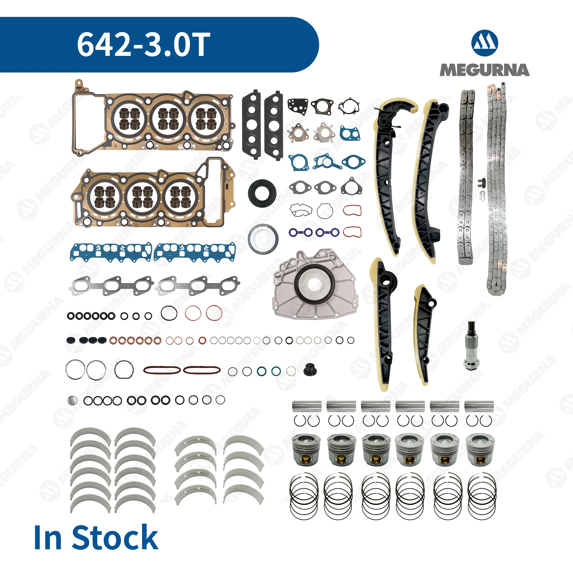 Engine Overhaul Rebuild Timing Chain Pistons Seal Gasket Kit Fit 3.0T Diesel for Mercedes Benz OM642 GLE W166 GLS GL,G,M Class
Engine Overhaul Rebuild Timing Chain Pistons Seal Gasket Kit Fit 3.0T Diesel for Mercedes Benz OM642 GLE W166 GLS GL,G,M Class
