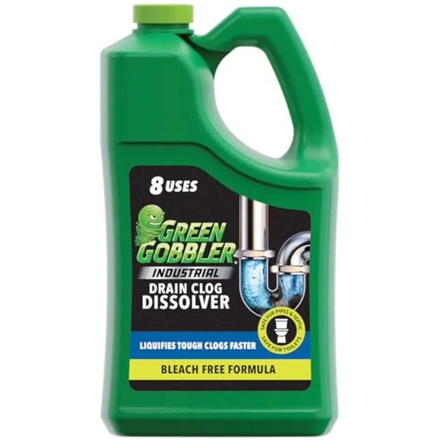 Industrial Strength Grease and Hair Drain Clog Remover Drain Cleaner Gel Safe for Pipes, Toilets, Sinks, Tubs, Drains and Septi
Industrial Strength Grease and Hair Drain Clog Remover Drain Cleaner Gel Safe for Pipes, Toilets, Sinks, Tubs, Drains and Septi