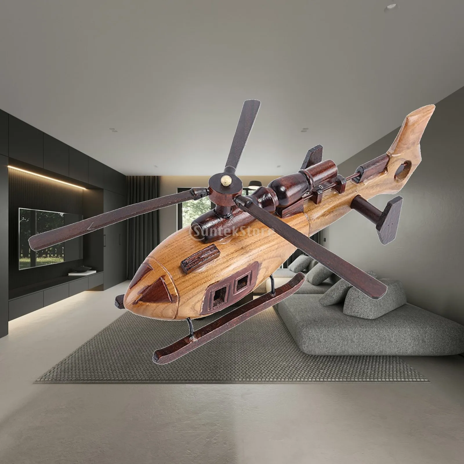 Wooden Helicopter Model Wood Helicopter Crafts Collectible Biplane Ornament Helicopter Figurine for Desk Room Home Cafe Kitchen
Wooden Helicopter Model Wood Helicopter Crafts Collectible Biplane Ornament Helicopter Figurine for Desk Room Home Cafe Kitchen