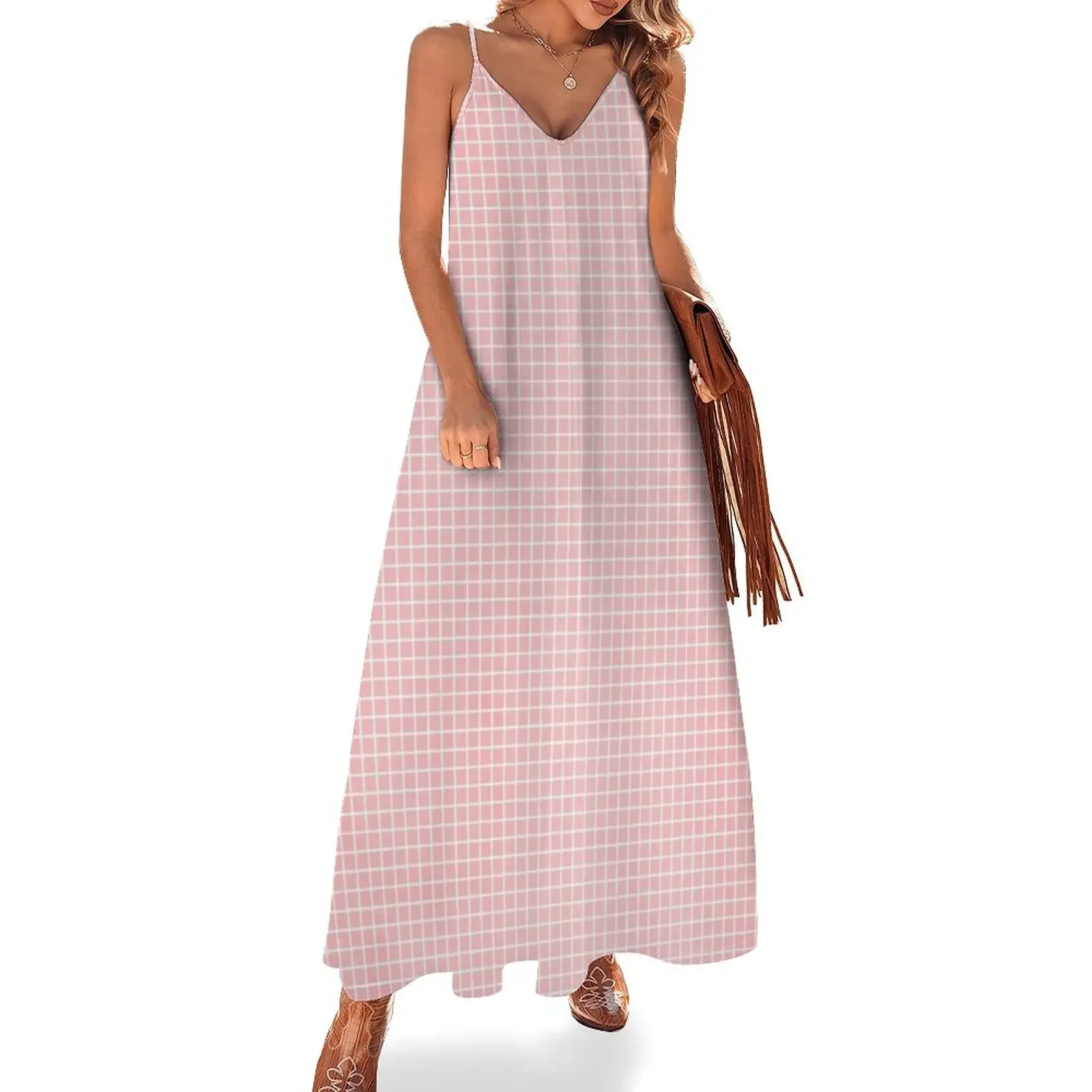 Pink Squared Theme Sleeveless Dress dresses for women women formal occasion dresses Dress
Pink Squared Theme Sleeveless Dress dresses for women women formal occasion dresses Dress
