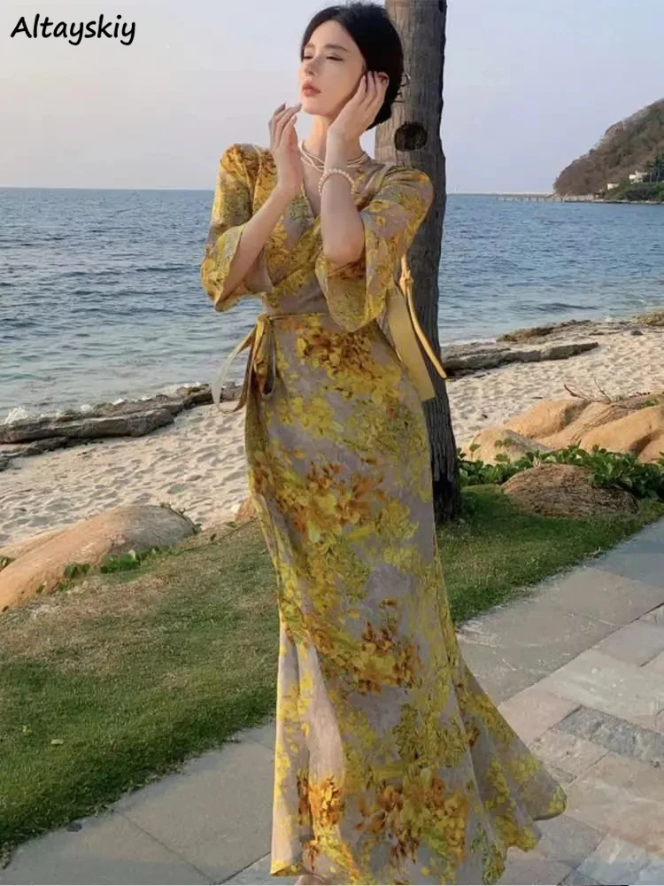 Sexy Mermaid Dress Women S-3XL Clothing Slim Y2k Temper Vacation Vestidos Elegant Print Aesthetics Korean Fashion Summer Hipster
Sexy Mermaid Dress Women S-3XL Clothing Slim Y2k Temper Vacation Vestidos Elegant Print Aesthetics Korean Fashion Summer Hipster