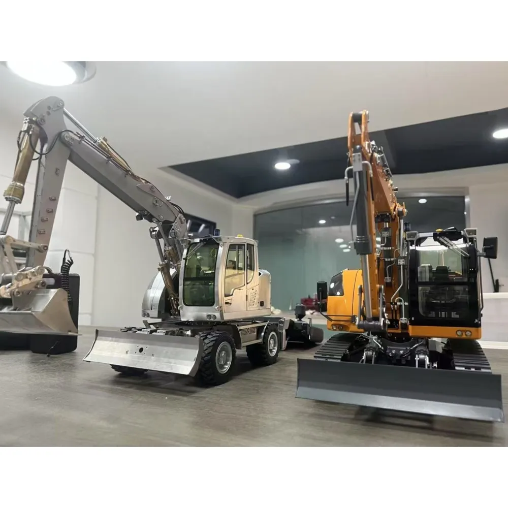 CUT 914 RC Колесный экскаватор 1/14 Металлический гидравлический RC-экскаватор 7-ходовой клапан Световой звук Пульт дистанционного управления Строительная машина RC Игрушки 
CUT 914 RC Колесный экскаватор 1/14 Металлический гидравлический RC-экскаватор 7-ходовой клапан Световой звук Пульт дистанционного управления Строительная машина RC Игрушки