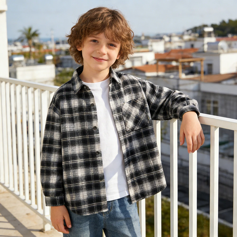 Boys Plaid Shirts 2026 Spring New Kids Casual Checkered Long Sleeve Button Down Top School Big Boy Turn Down Collar Stylish Tops
Boys Plaid Shirts 2026 Spring New Kids Casual Checkered Long Sleeve Button Down Top School Big Boy Turn Down Collar Stylish Tops