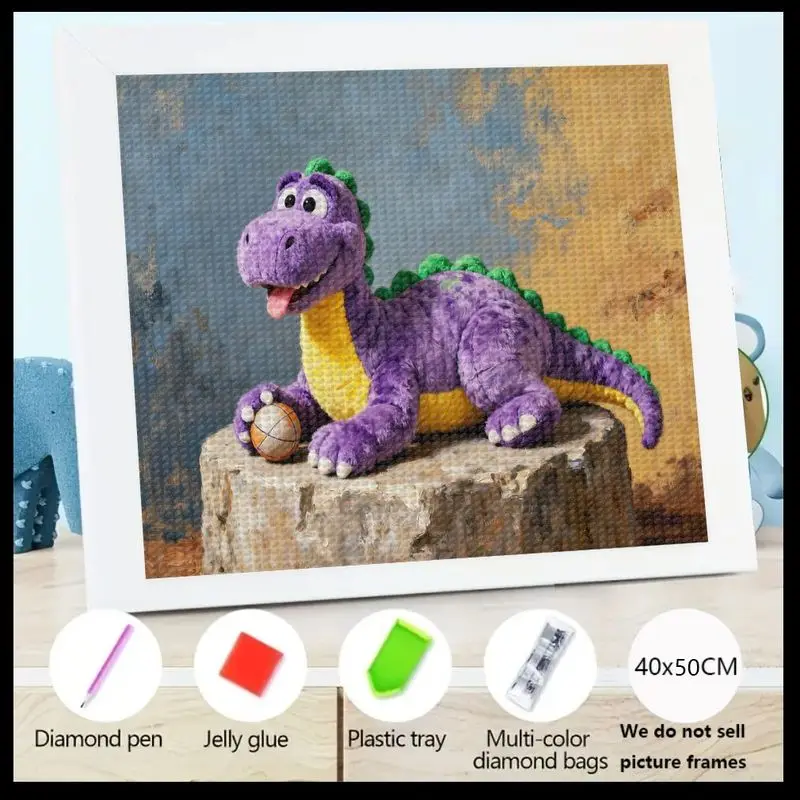 1PC Cute Cartoon Purple Dinosaur Diamond Painting Kit, 5D DIY Full Drill Crystal Diamond Art Set, Big Gem Animal Painting with D
1PC Cute Cartoon Purple Dinosaur Diamond Painting Kit, 5D DIY Full Drill Crystal Diamond Art Set, Big Gem Animal Painting with D