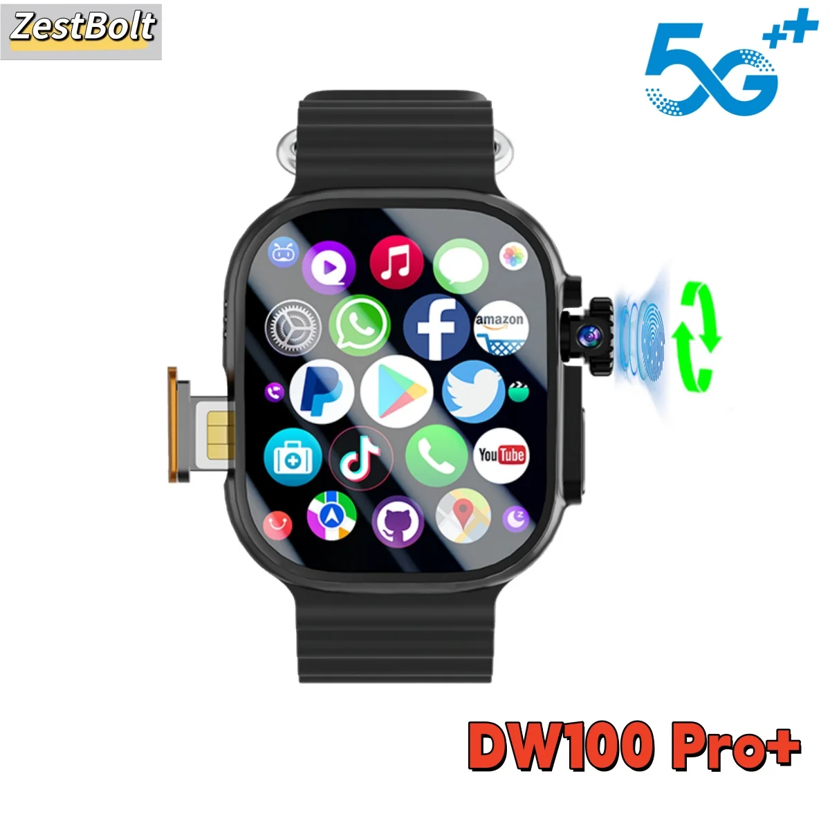 DW100 Pro Updated DW100 Pro + 5G LTE 2.29-inch Amoled Touch ID Smartwatch With 180° Rotary Camera NFC GPS Position WIFI Connect
DW100 Pro Updated DW100 Pro + 5G LTE 2.29-inch Amoled Touch ID Smartwatch With 180° Rotary Camera NFC GPS Position WIFI Connect