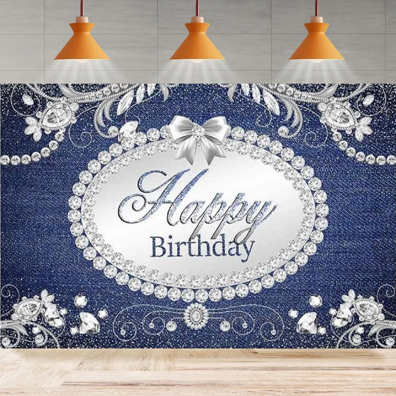 Photography Backdrop For Women Denim Diamond Birthday Party Home Decoration Background Poster Banner Cake Table Photo Studio
Photography Backdrop For Women Denim Diamond Birthday Party Home Decoration Background Poster Banner Cake Table Photo Studio