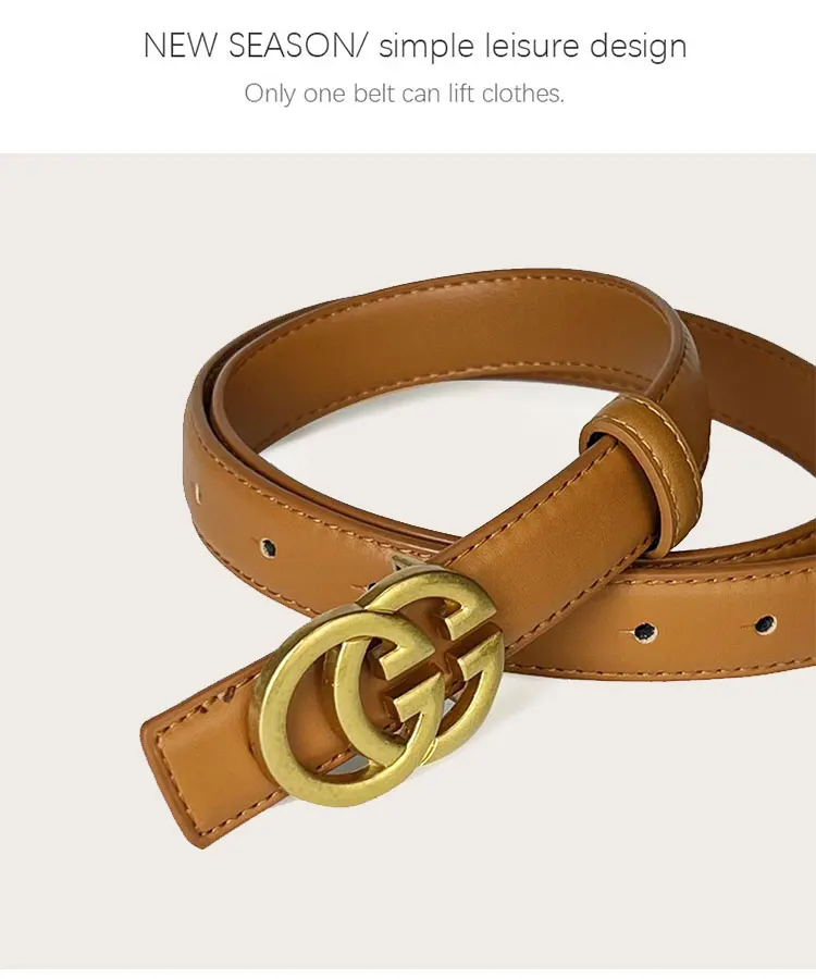 New women's retro casual belt fashion buckle PU leather thin belt Joker daily jeans decorative belt
New women's retro casual belt fashion buckle PU leather thin belt Joker daily jeans decorative belt
