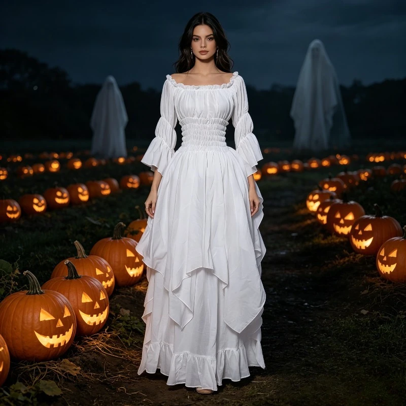 Women's Dresses From The Medieval Renaissance Period Gothic Witch Dresses Halloween Costumes Stage Performances
Women's Dresses From The Medieval Renaissance Period Gothic Witch Dresses Halloween Costumes Stage Performances