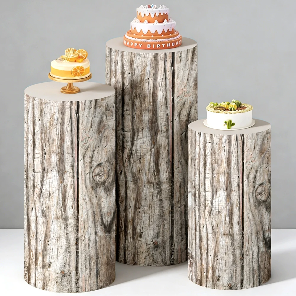Weathered Wood Bark Cylinder Pedestal Cover Set Wedding Backdrop Bachelorette Party Decor Mariage Baby Shower Cake Display
Weathered Wood Bark Cylinder Pedestal Cover Set Wedding Backdrop Bachelorette Party Decor Mariage Baby Shower Cake Display