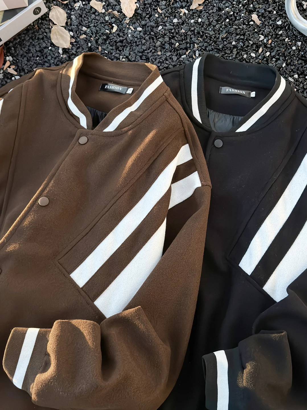 Men's Thiened Woolen Baseball Jaet Autumn Winter Loose Fit Contrast Color Couple's Coat American Sle Casual Outerwear
Men's Thiened Woolen Baseball Jaet Autumn Winter Loose Fit Contrast Color Couple's Coat American Sle Casual Outerwear