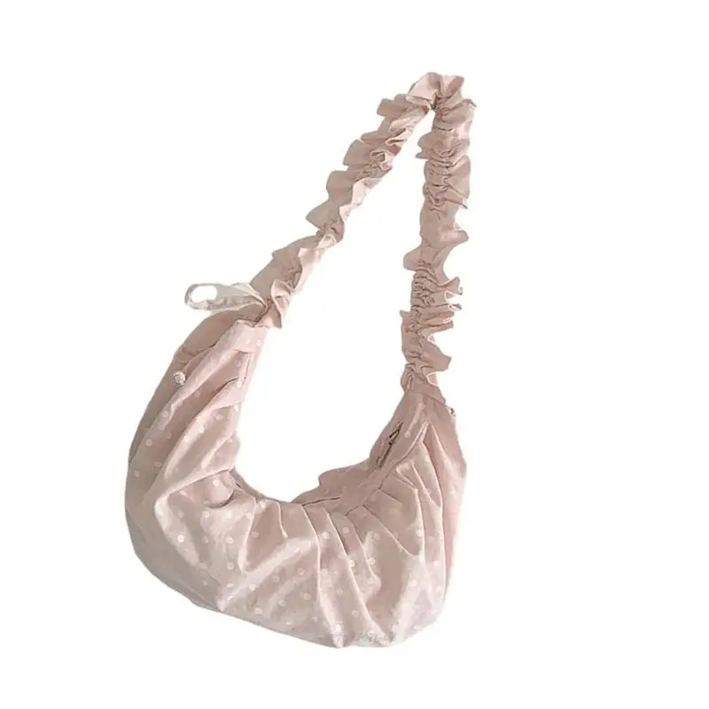 X5XA Women Bag Pleated Shoulder Bag Trendy Crossbody Bag Polkas Dot Dumplings Bag
X5XA Women Bag Pleated Shoulder Bag Trendy Crossbody Bag Polkas Dot Dumplings Bag
