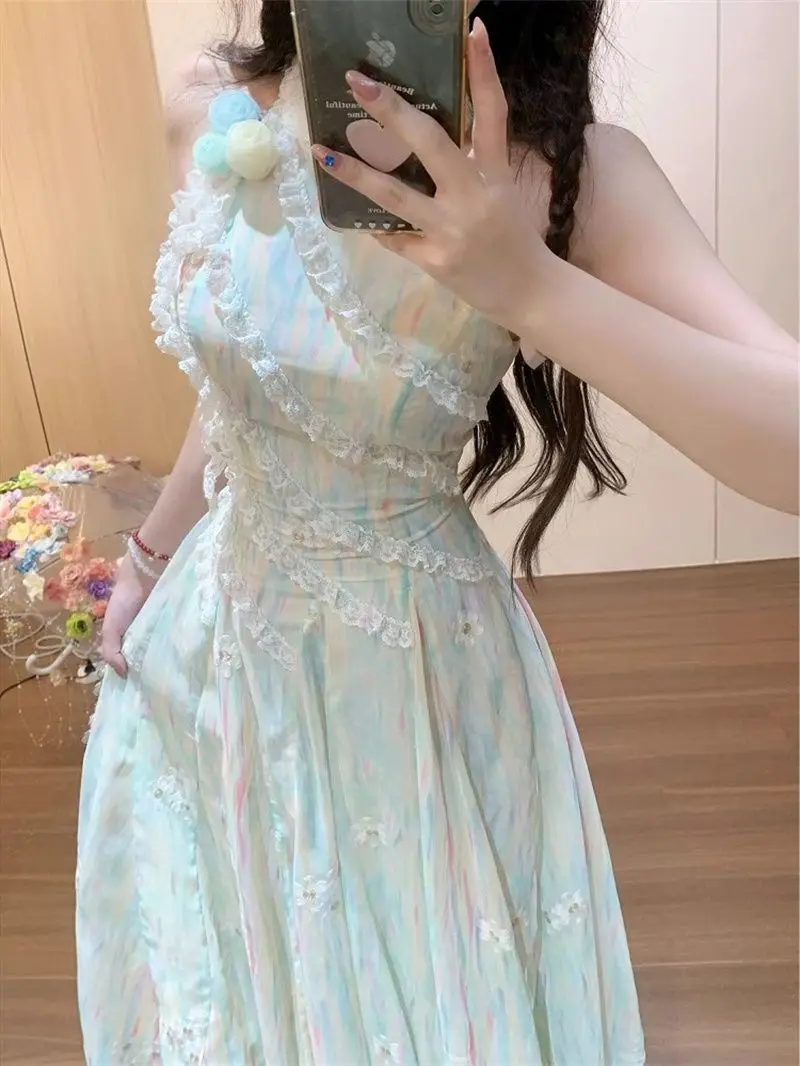 Japanese Gothic Y2k Beach Dress Women Sweet Lace Patchwork Irregular Mesh Fairy Party Dresses Kawaii Elegant Bandage Dress
Japanese Gothic Y2k Beach Dress Women Sweet Lace Patchwork Irregular Mesh Fairy Party Dresses Kawaii Elegant Bandage Dress