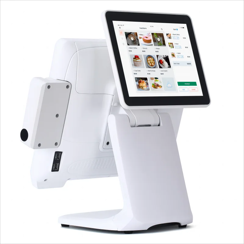 White 15" True Flat Touch Screen All In One Point Of Sale POS System Barbershop Cash Register
White 15" True Flat Touch Screen All In One Point Of Sale POS System Barbershop Cash Register