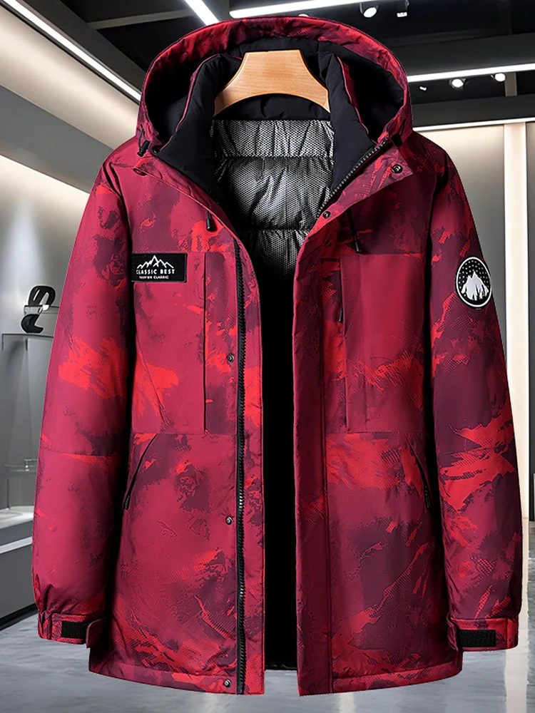 plus Size Men's Winter Puffer Jaet Thiened aphene Cotton Coat Warm Casual Long Sve Zipper Closure Hooded Camouflage
plus Size Men's Winter Puffer Jaet Thiened aphene Cotton Coat Warm Casual Long Sve Zipper Closure Hooded Camouflage