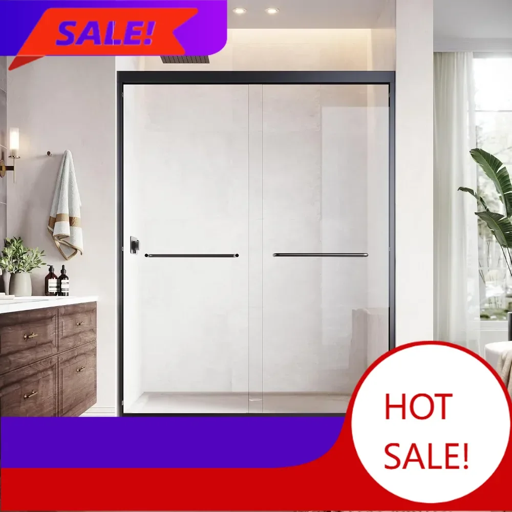 Bestseller56–60" w × 72" h sliding shower door,semi frameless double glass shower door with 1/4" (6mm) clear sgcc tempered glass
Bestseller56–60" w × 72" h sliding shower door,semi frameless double glass shower door with 1/4" (6mm) clear sgcc tempered glass