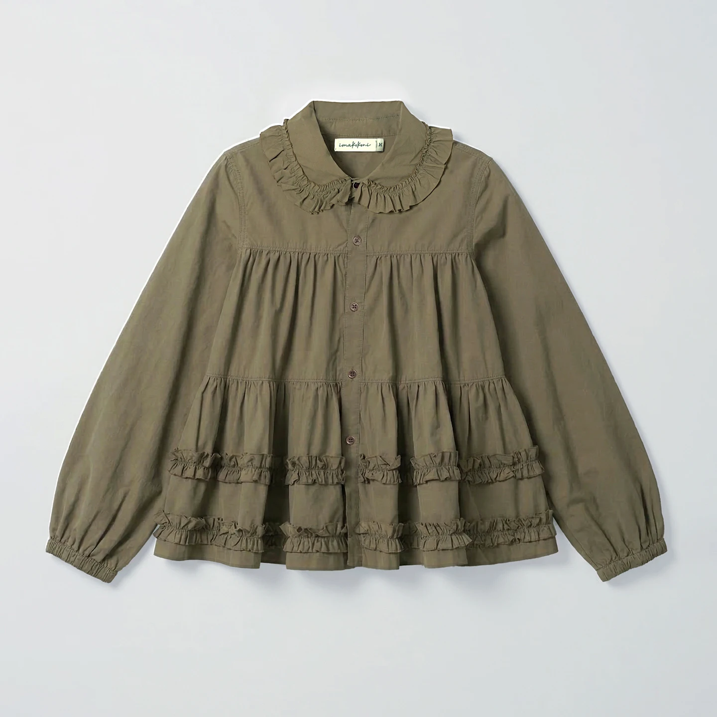 Retro Forest Green Shirt imakokoni2026 Original Spring Cotton Loose Long Sleeve Versatile Top for Women 255347
Retro Forest Green Shirt imakokoni2026 Original Spring Cotton Loose Long Sleeve Versatile Top for Women 255347