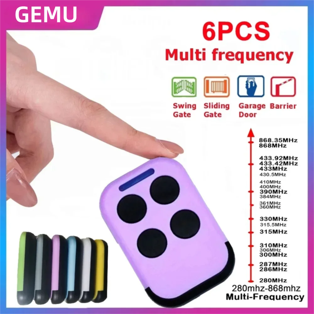 Garage Door Remote Control Duplicator 286MHz-868MHz Multi-Frequency Code Grabber Clone Gate Keyfob Command Hand Transmitter
Garage Door Remote Control Duplicator 286MHz-868MHz Multi-Frequency Code Grabber Clone Gate Keyfob Command Hand Transmitter