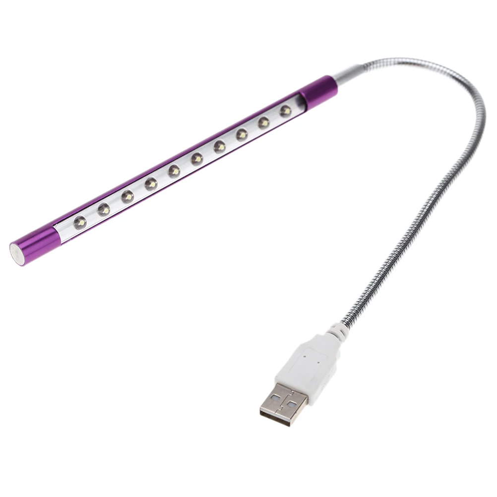 10 LED Flexible Gooseneck Reading Lamp Portable Usb Powered Led Desk Light Wand Eye Protection Small Book Light
10 LED Flexible Gooseneck Reading Lamp Portable Usb Powered Led Desk Light Wand Eye Protection Small Book Light