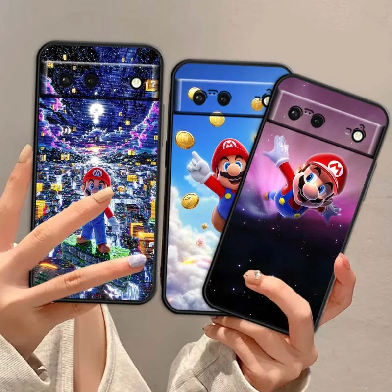 Creative M-Marios Pattern For Google Pixel 9a 9 8A 8 7 7A 6 6A Pro XL 2024 5G Black Soft TPU Silicone Cover Phone Case
Creative M-Marios Pattern For Google Pixel 9a 9 8A 8 7 7A 6 6A Pro XL 2024 5G Black Soft TPU Silicone Cover Phone Case