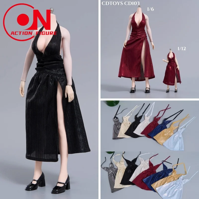 cdtoys cd103 1/6 1/12 Scale Female Solider Fashion Sexy Side Slit Evening Dress Fit 12'' 6'' Female Action Figure Body Dolls
cdtoys cd103 1/6 1/12 Scale Female Solider Fashion Sexy Side Slit Evening Dress Fit 12'' 6'' Female Action Figure Body Dolls