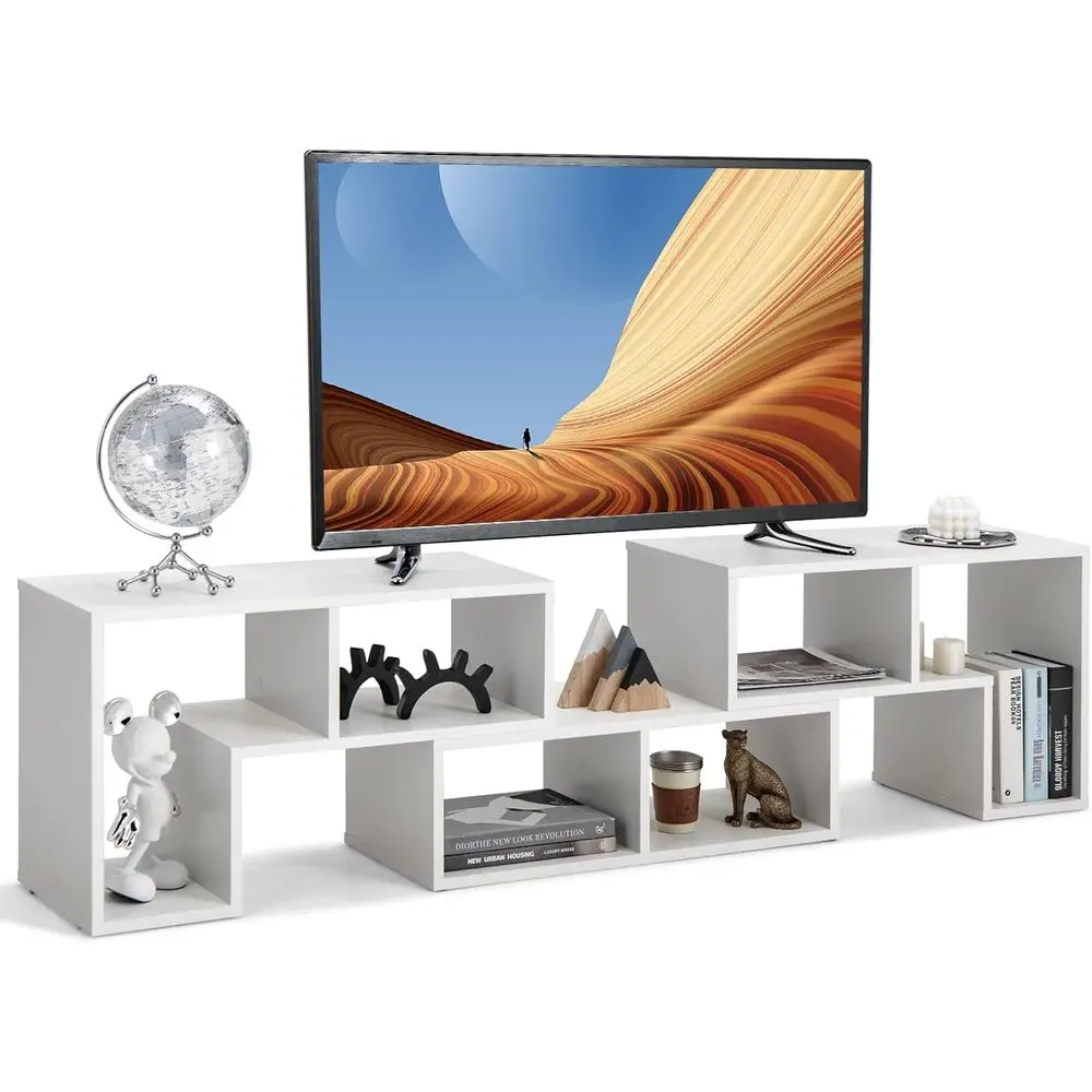 3-Piece TV Stand, Entertainment Center for 50-65 Inch Flat TVs, with Bookcase and Storage, Ideal for Living Room or Bedroom (Whi
3-Piece TV Stand, Entertainment Center for 50-65 Inch Flat TVs, with Bookcase and Storage, Ideal for Living Room or Bedroom (Whi