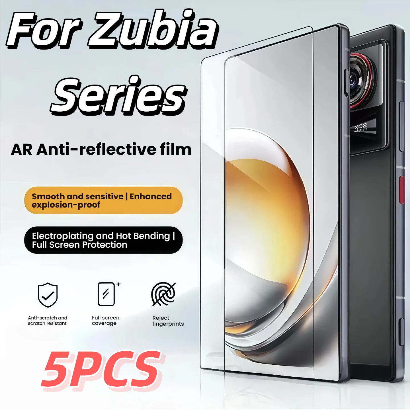 5PCS HD Tempered Glass Screen Protector for ZTE Nubia Ultra Series - Z50 Z60 Z70 Z70S Dust-Free Protection
5PCS HD Tempered Glass Screen Protector for ZTE Nubia Ultra Series - Z50 Z60 Z70 Z70S Dust-Free Protection