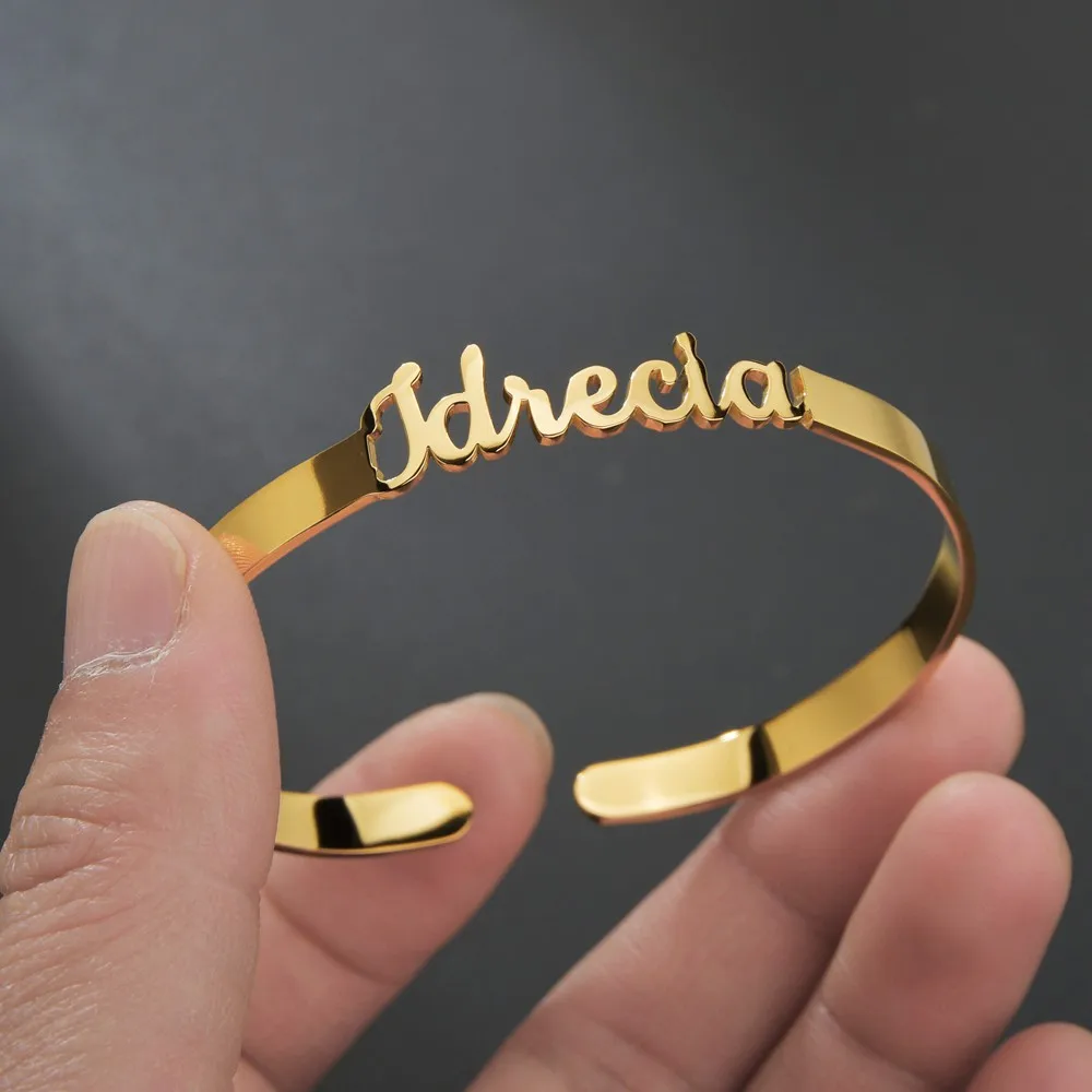 Customized Name Stainless Steel Cuff Bracelet Bangle with Personalized Names Bracelet for Women/Men Jewelry
Customized Name Stainless Steel Cuff Bracelet Bangle with Personalized Names Bracelet for Women/Men Jewelry
