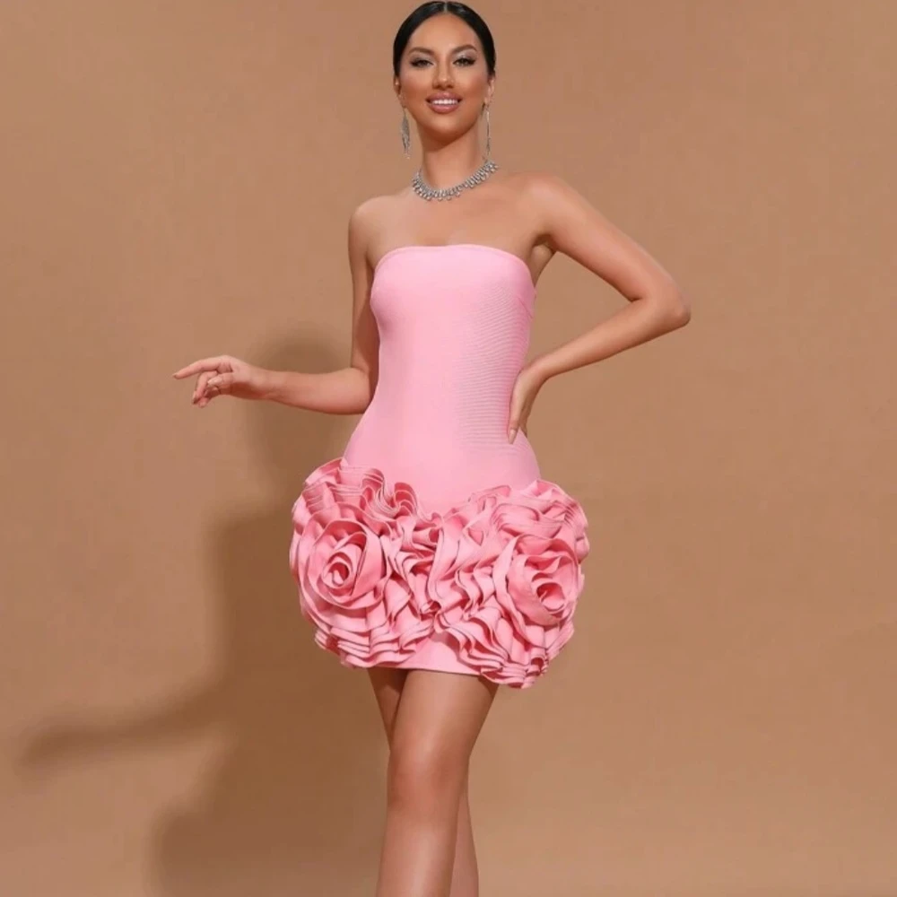 Customized Formal Dress Evening Prom Gown Women Exquisite Jersey Flower A-line Strapless Short Dresses Modern Style Pastrol
Customized Formal Dress Evening Prom Gown Women Exquisite Jersey Flower A-line Strapless Short Dresses Modern Style Pastrol
