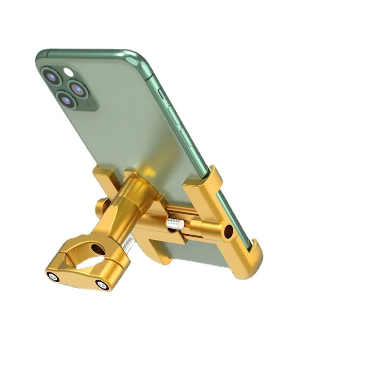 Universal Aluminum Alloy 360 Degrees Rotation Phone Support Bracket Stand for Motorcycle Bike, Black/Gold
Universal Aluminum Alloy 360 Degrees Rotation Phone Support Bracket Stand for Motorcycle Bike, Black/Gold