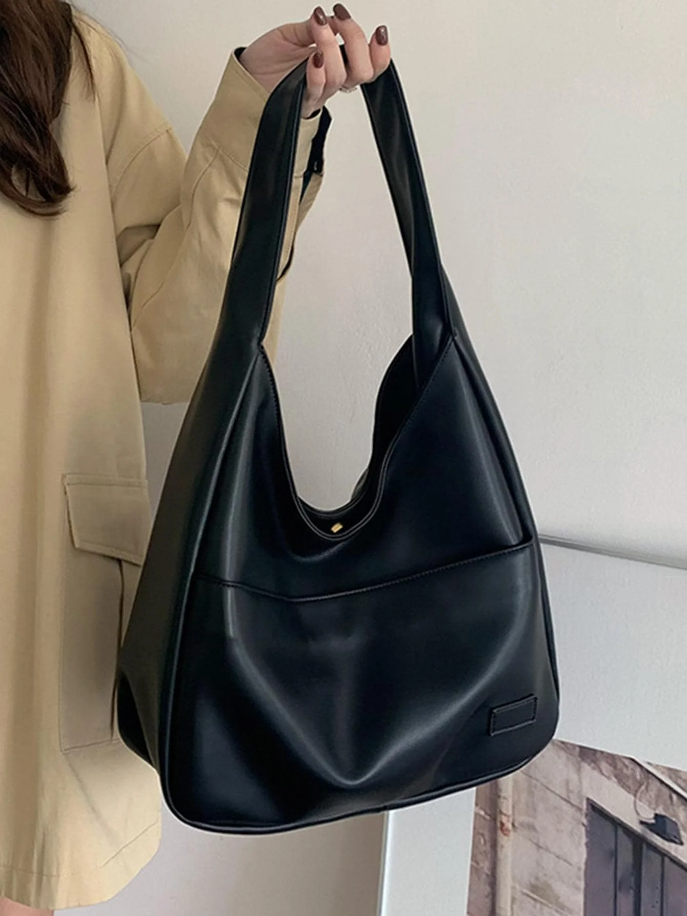 Snap Button Hobo Bag For Teen Girls Women College Students, Rookies & White-Collar Workers Perfect For Office, Work, Business, Commute Best Work Bag For Women Solid Color Hobo Bag, Simple PU Leather Tote Bag, Large Capacity Handbag For School Work, Busine
Snap Button Hobo Bag For Teen Girls Women College Students, Rookies & White-Collar Workers Perfect For Office, Work, Business, Commute Best Work Bag For Women Solid Color Hobo Bag, Simple PU Leather Tote Bag, Large Capacity Handbag For School Work, Busine