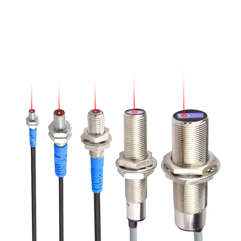 30-200mm Adjustable Cylindrical Diffuse Reflection Distance Measuring Sensor LQD Series IP65 NPN/PNP 10-30VDC M3-M8