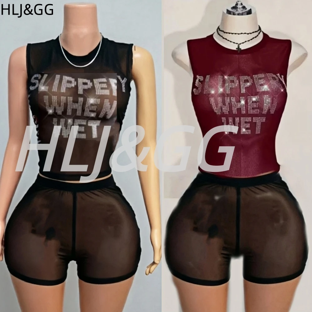HLJ&GG Trend Sexy Y2K Rhinestone Letter Slim Tank Top Women See Though Round Neck Sleeveless Vests Summer Hot Girl Streetwear
HLJ&GG Trend Sexy Y2K Rhinestone Letter Slim Tank Top Women See Though Round Neck Sleeveless Vests Summer Hot Girl Streetwear