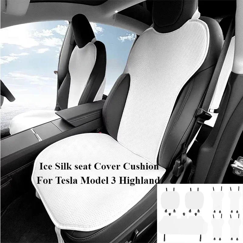 Ice Silk seat Cover Cushion For Tesla Model 3 Highland 2024 All Season Ventilation Breathable Comfortable Car Seat Accessories
Ice Silk seat Cover Cushion For Tesla Model 3 Highland 2024 All Season Ventilation Breathable Comfortable Car Seat Accessories