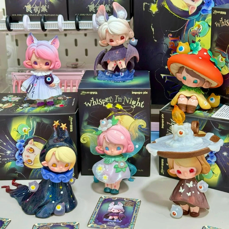 Impopo Whisper in Night Serie Cute Blind Box Anime Figure Mystery Box Surprise Doll Desktop Ornaments PVC Model Toy Collect Gift
Impopo Whisper in Night Serie Cute Blind Box Anime Figure Mystery Box Surprise Doll Desktop Ornaments PVC Model Toy Collect Gift