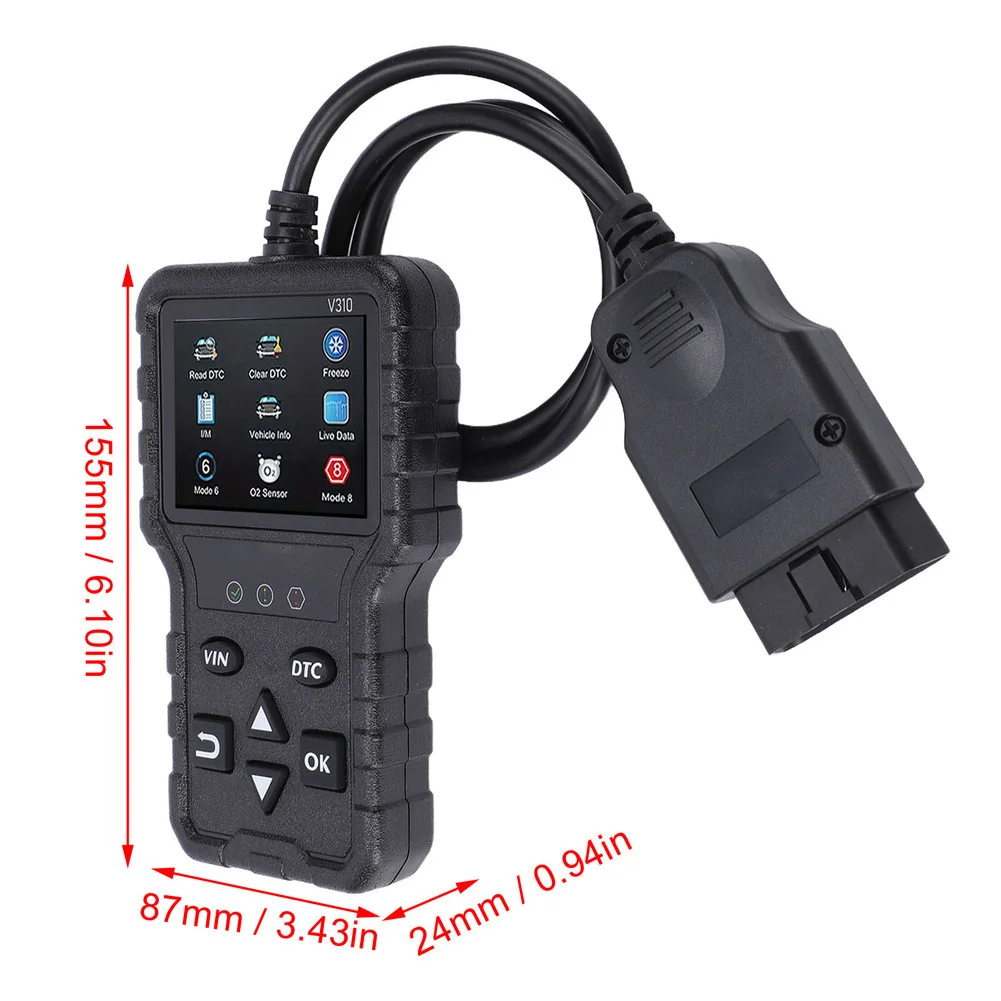 Портативный сканер OBD2 с тестером напряжения для автомобилей OBDII, отображение данных в реальном времени, чтение и удаление кодов где угодно и когда угодно
Портативный сканер OBD2 с тестером напряжения для автомобилей OBDII, отображение данных в реальном времени, чтение и удаление кодов где угодно и когда угодно