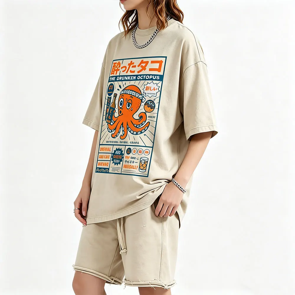Washed Vintage Japanese Osaka Dotombori The Drunken Octopus Funny T-shirt Men's Casual Humor T-shirts Fashion Oversized T Shirts
Washed Vintage Japanese Osaka Dotombori The Drunken Octopus Funny T-shirt Men's Casual Humor T-shirts Fashion Oversized T Shirts