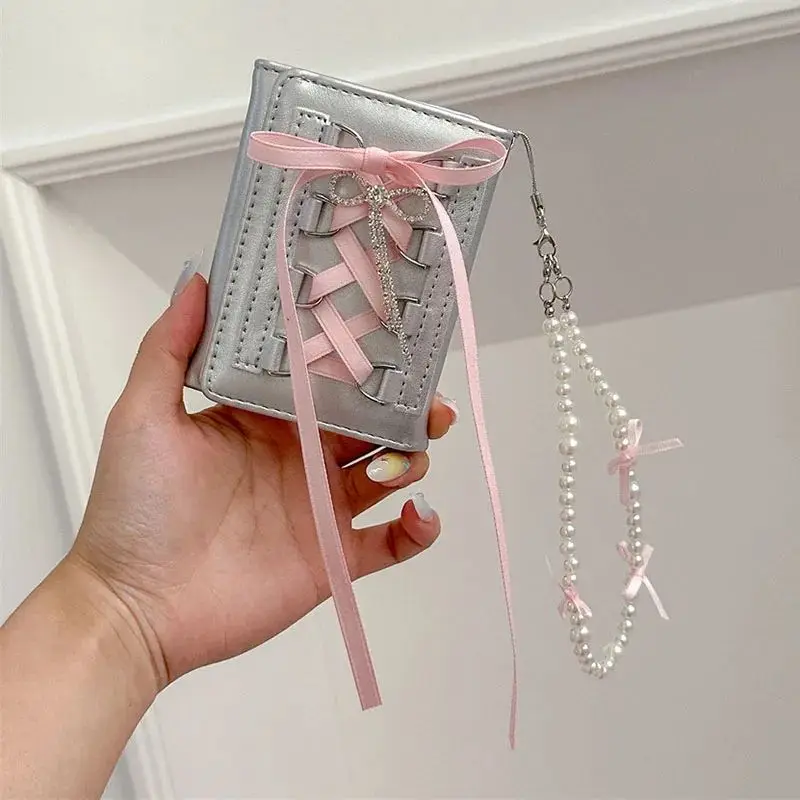 Silver Sweet Wallets for Women Strap-on Designer Fashion Short Coin Purse Korean Style Casual New Cute Wallet Purse
Silver Sweet Wallets for Women Strap-on Designer Fashion Short Coin Purse Korean Style Casual New Cute Wallet Purse