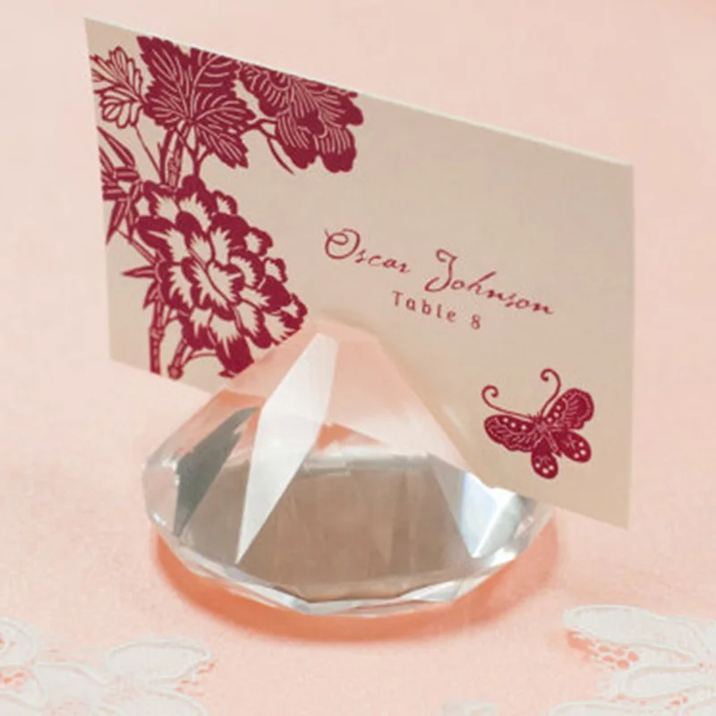 12 pcs 50mm Bling Crystal Glass Diamond Shape Name Card Holder Wedding Table Decoration Party Ornament
12 pcs 50mm Bling Crystal Glass Diamond Shape Name Card Holder Wedding Table Decoration Party Ornament