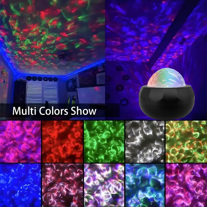 Starry Sky Galaxy Water Ripple Projector Lamp LED Night Light Auto Rotate RGB 7 Modes with Remote for Kids Room Deco Lamp Gift
Starry Sky Galaxy Water Ripple Projector Lamp LED Night Light Auto Rotate RGB 7 Modes with Remote for Kids Room Deco Lamp Gift