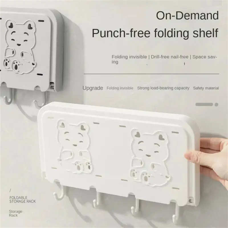 Wall-Mounted Storage Rack Shelf Storage Tray With Hook For Bathroom Door Punch-Free Clothes Key Organizer Home Organization
Wall-Mounted Storage Rack Shelf Storage Tray With Hook For Bathroom Door Punch-Free Clothes Key Organizer Home Organization