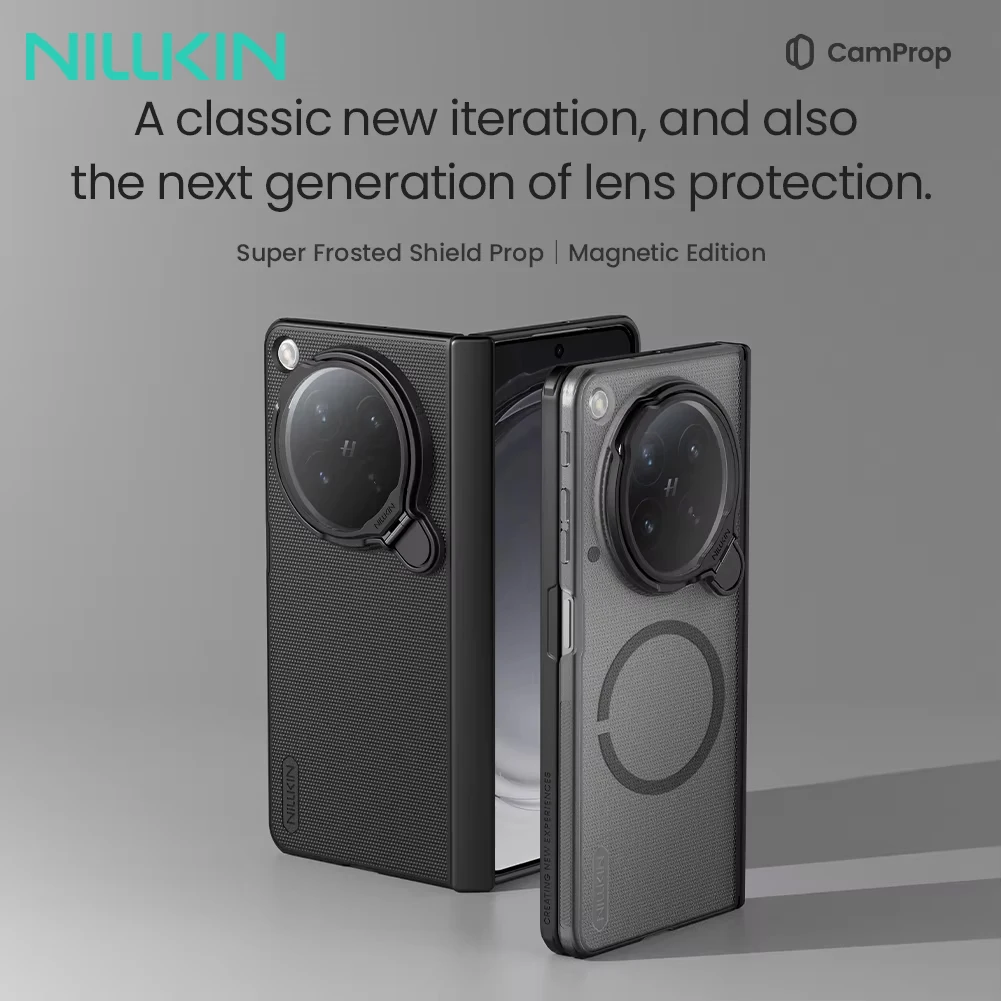 Nillkin Super Frosted Shield Prop for Oppo Find N6 | Camera Cover Stand, Magnetic, Hinge Protection, Shockproof Foldable Case
Nillkin Super Frosted Shield Prop for Oppo Find N6 | Camera Cover Stand, Magnetic, Hinge Protection, Shockproof Foldable Case