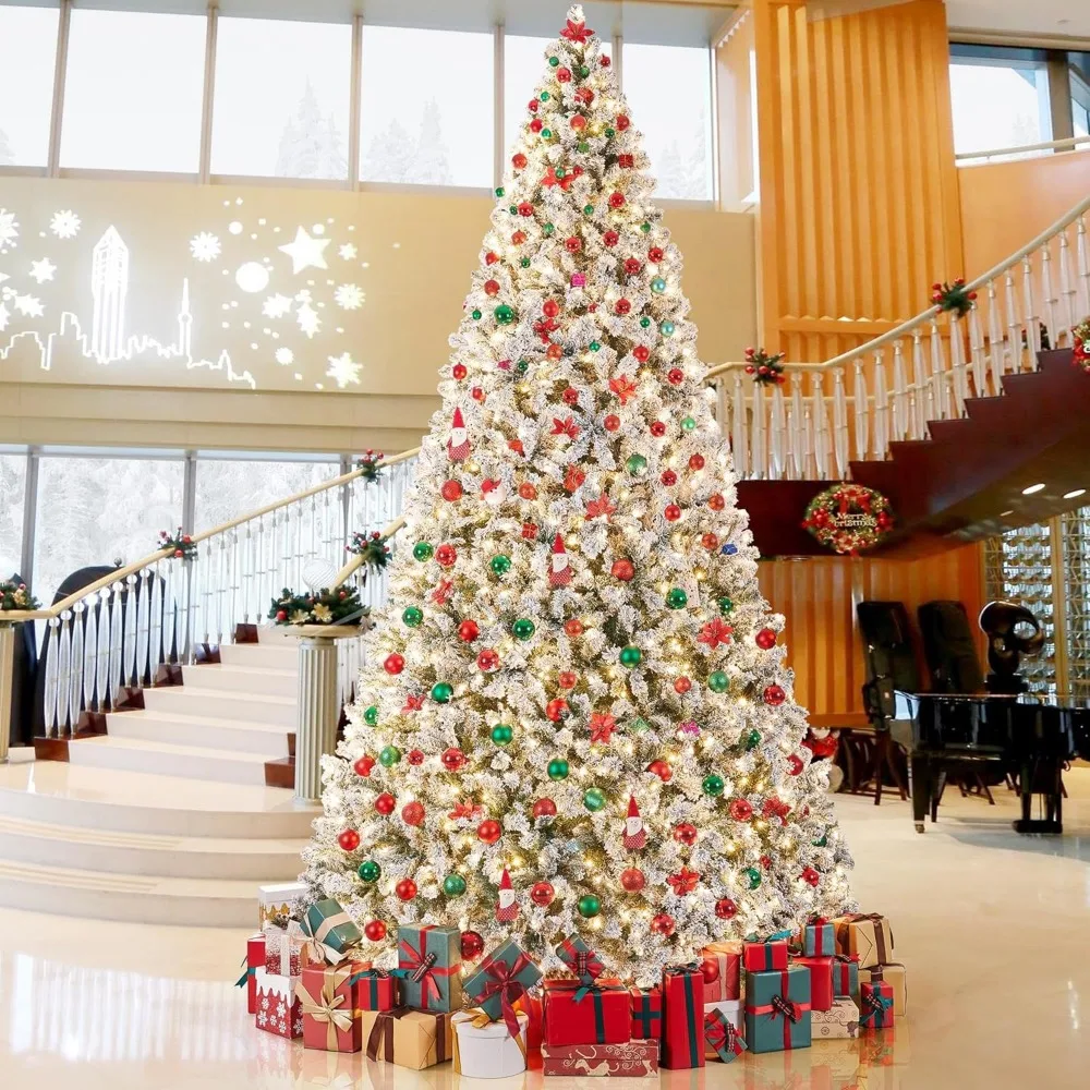 12 Foot Pre Installed Lights Artificial Christmas Tree Strip Lights, Snow Covered Fully Pre Installed Lights Christmas Tree
12 Foot Pre Installed Lights Artificial Christmas Tree Strip Lights, Snow Covered Fully Pre Installed Lights Christmas Tree