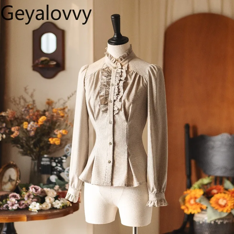 2026 Spring New Original Retro Elegant Striped Shirt Sweet Girls Blouse Versatile Slim Fit Long Sleeve Tops for Women
2026 Spring New Original Retro Elegant Striped Shirt Sweet Girls Blouse Versatile Slim Fit Long Sleeve Tops for Women