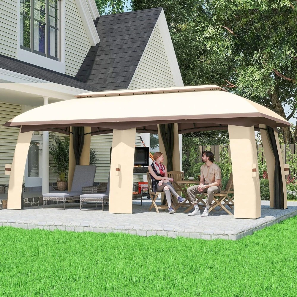 Садовый шатер-беседка 10' x 20' с сеткой, вентилируемой крышей и стальным каркасом для сада, газона, на заказ
Садовый шатер-беседка 10' x 20' с сеткой, вентилируемой крышей и стальным каркасом для сада, газона, на заказ