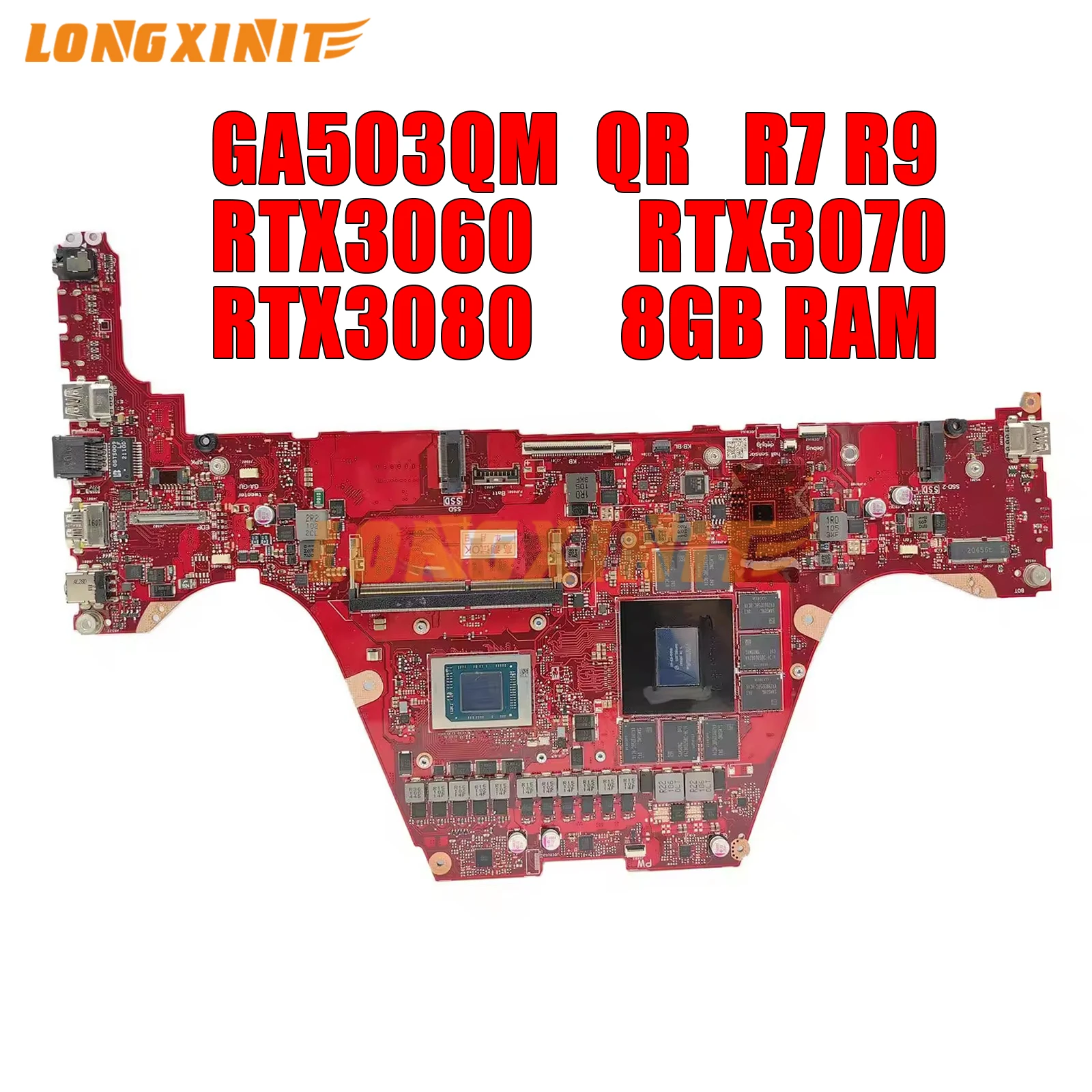 Материнская плата для ноутбука GA503Q для ASUS ROG Zephyrus G15 GA503QM GA503QR Φ. RTX3060 RTX3070 RTX3080.8G RAM
Материнская плата для ноутбука GA503Q для ASUS ROG Zephyrus G15 GA503QM GA503QR Φ. RTX3060 RTX3070 RTX3080.8G RAM